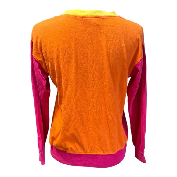SK Wear Colorblock Pink and Orange Shirt - Picture 5 of 6